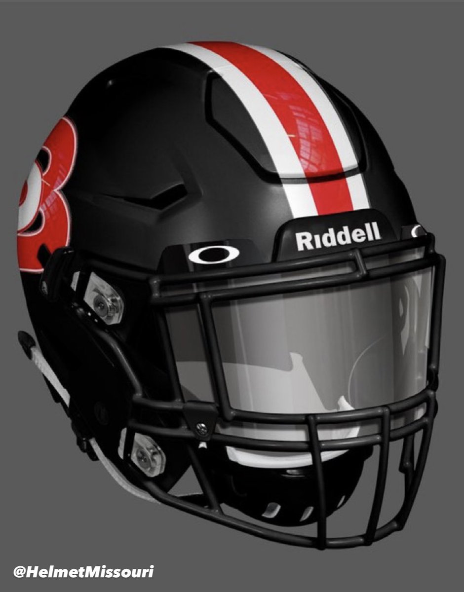 Cavalier Football for the first time ever going with the all black helmet and traditional decals for the 2021 season. Thanks to <a href="/HelmetMissouri/">Missouri Helmet Project</a> for the look. #SouthCityStrong  <a href="/FearTheCavalier/">Bishop DuBourg Athletics</a> <a href="/BishopDuBourg/">Bishop DuBourg HS</a> <a href="/GSV_STL/">Gateway Sports Venue</a>