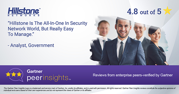 Hillstone_Net's tweet photo. Just one of many positive reviews of Hillstone Networks featured in the 2021 Gartner Peer Insights Customers’ Choice for Network Firewalls 2021! Download the report now.
https://t.co/o1Cn3SawgY
#gartner #networkfirewalls #peerinsight https://t.co/ZlUIDkDdez