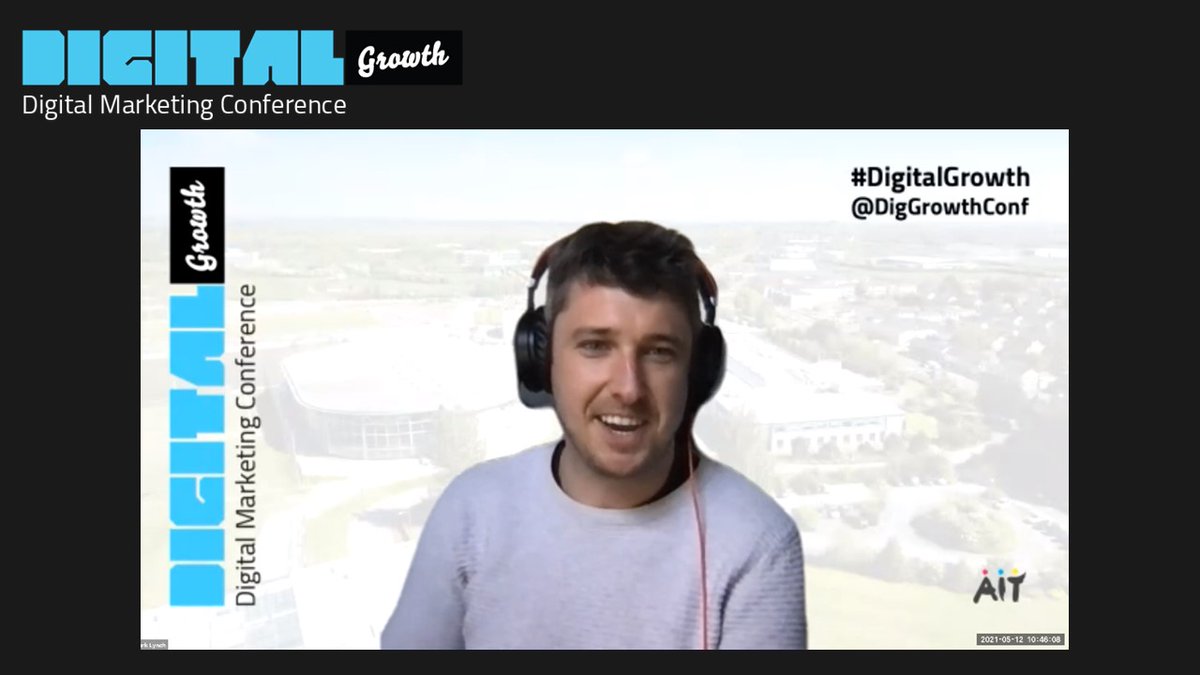 DigGrowthConf's tweet image. Mark Lynch, Customer Onboarding Specialist at @HubSpot joined us for #DigitalGrowth conf 2021. Mark  delivered an excellent keynote around ''The Inbound Methodology and the Flywheel.''