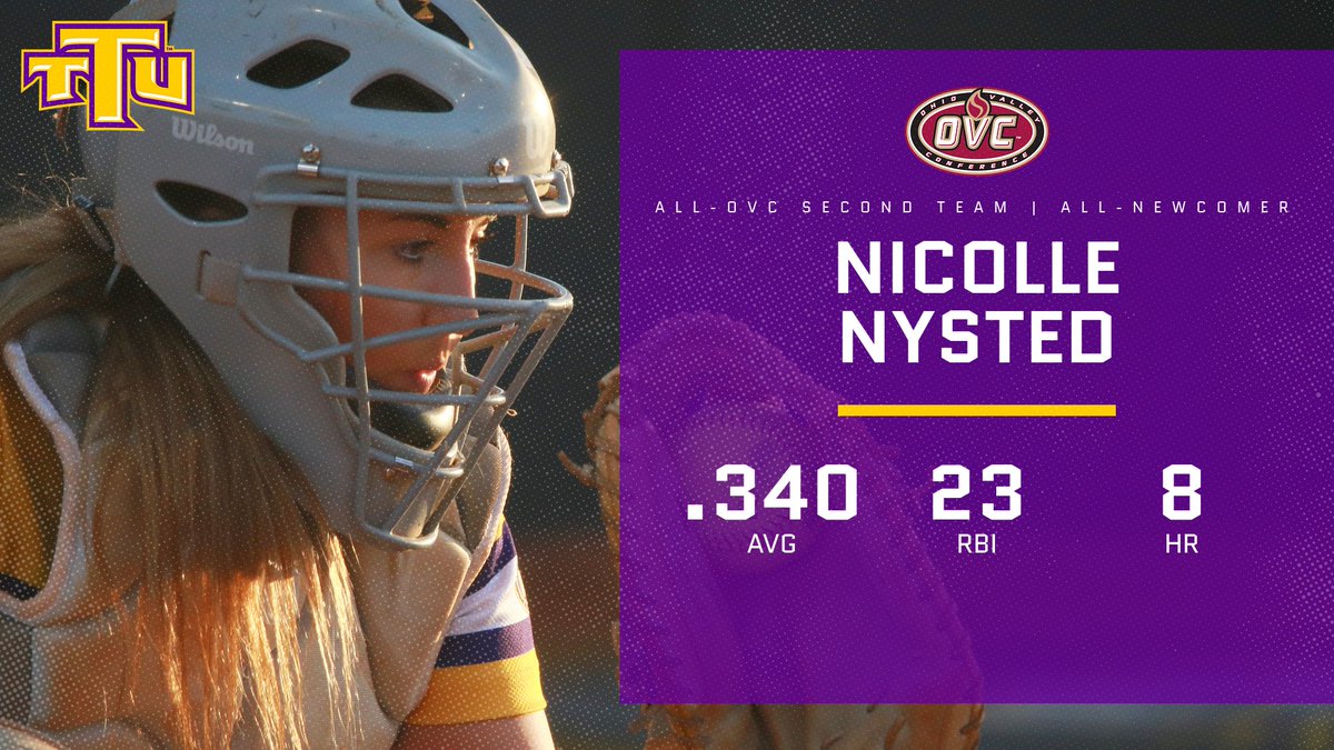 Congrats to Nicolle Nysted on her selection to both the All-OVC second team as the league's All-Newcomer team! | READ: tennesseetech.prestosports.com/sports/sball/2… #WingsUp