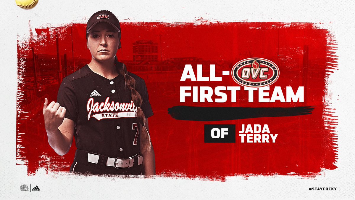 JaxStateSB's tweet photo. 🏅1st Team All-OVC 🥎

Jada Terry - @JadaATerry 
.354 avg
10 HR
40 RBI
51 hits
10 2B https://t.co/BSaBfILoV8