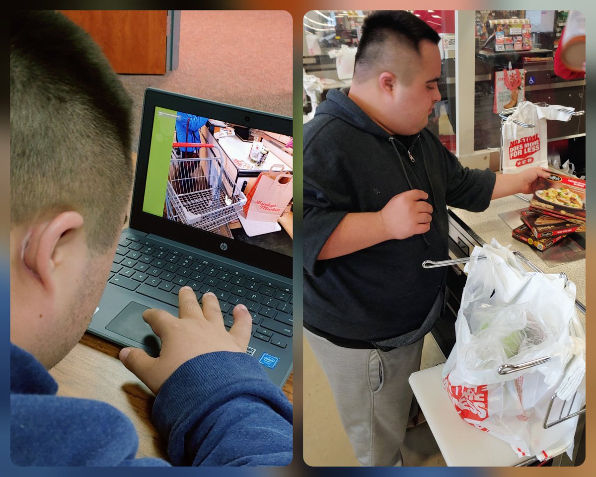 BaylorCharles's tweet photo. Love seeing work from the classroom carry over into the community! #LIFE18 #TransitionWithPurpose @TeachTown https://t.co/qnezGykfqK