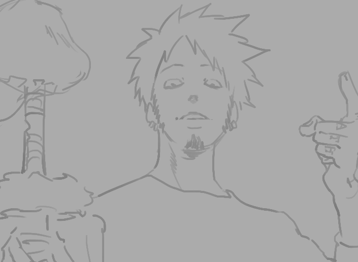 色塗り練習用に描いた線画が酷かったけど、色塗ってたら人相持ち直した。塗りをメインに描く人すごいね。 