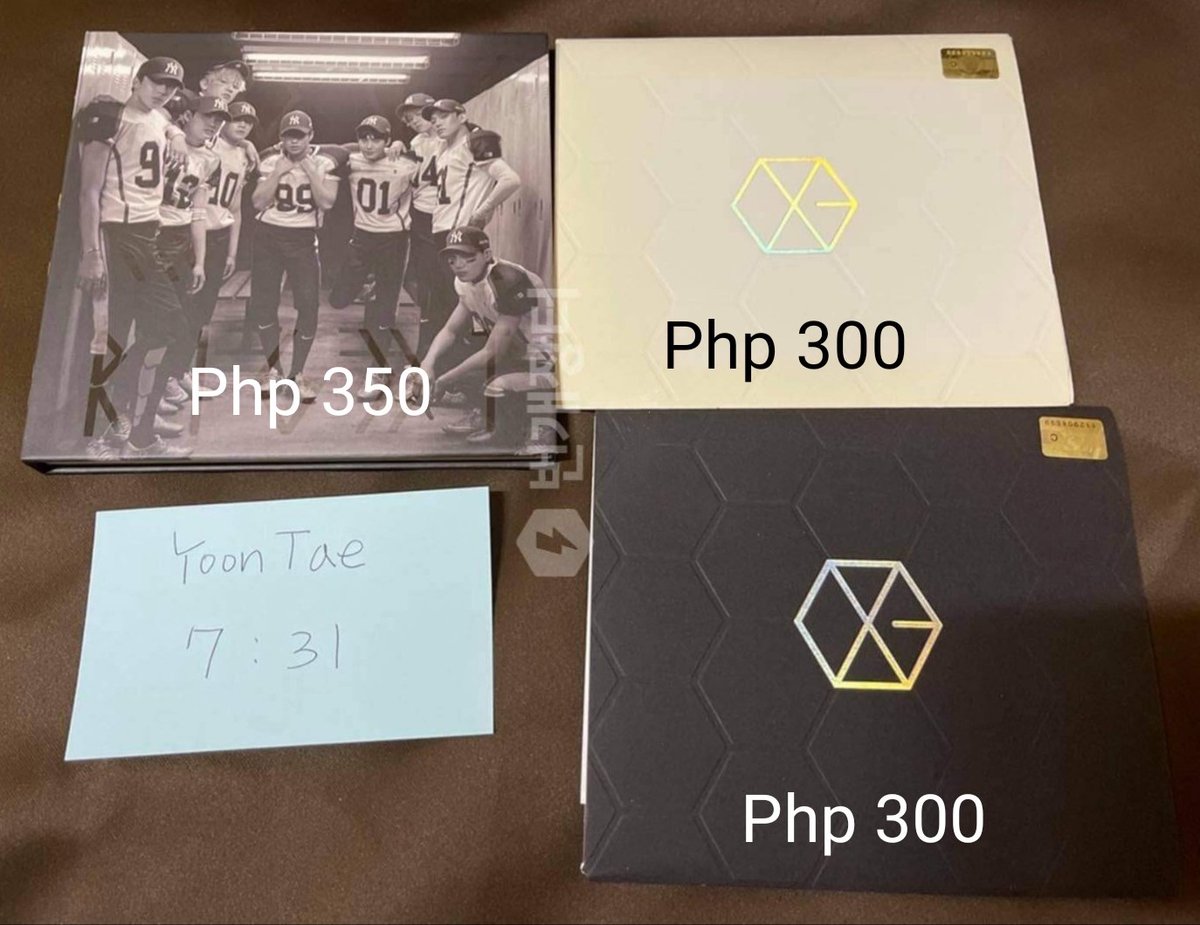 akiseoulshop's tweet photo. #PreOrder #NormalEta 

#EXO #CBX Unsealed Albums 

Price Range: Php 300 - 400 ea

Reservation Fee: 100 pesos
Non refundable (para iwas bogus buyer po) - payo

1st Down Payment: Php 100 to 150 ea (May 30)

Balance (kapag andito na sa Pinas): Php 100 - 150 ea

#AkiSeoulShop #kpop https://t.co/kTZqauKDqo