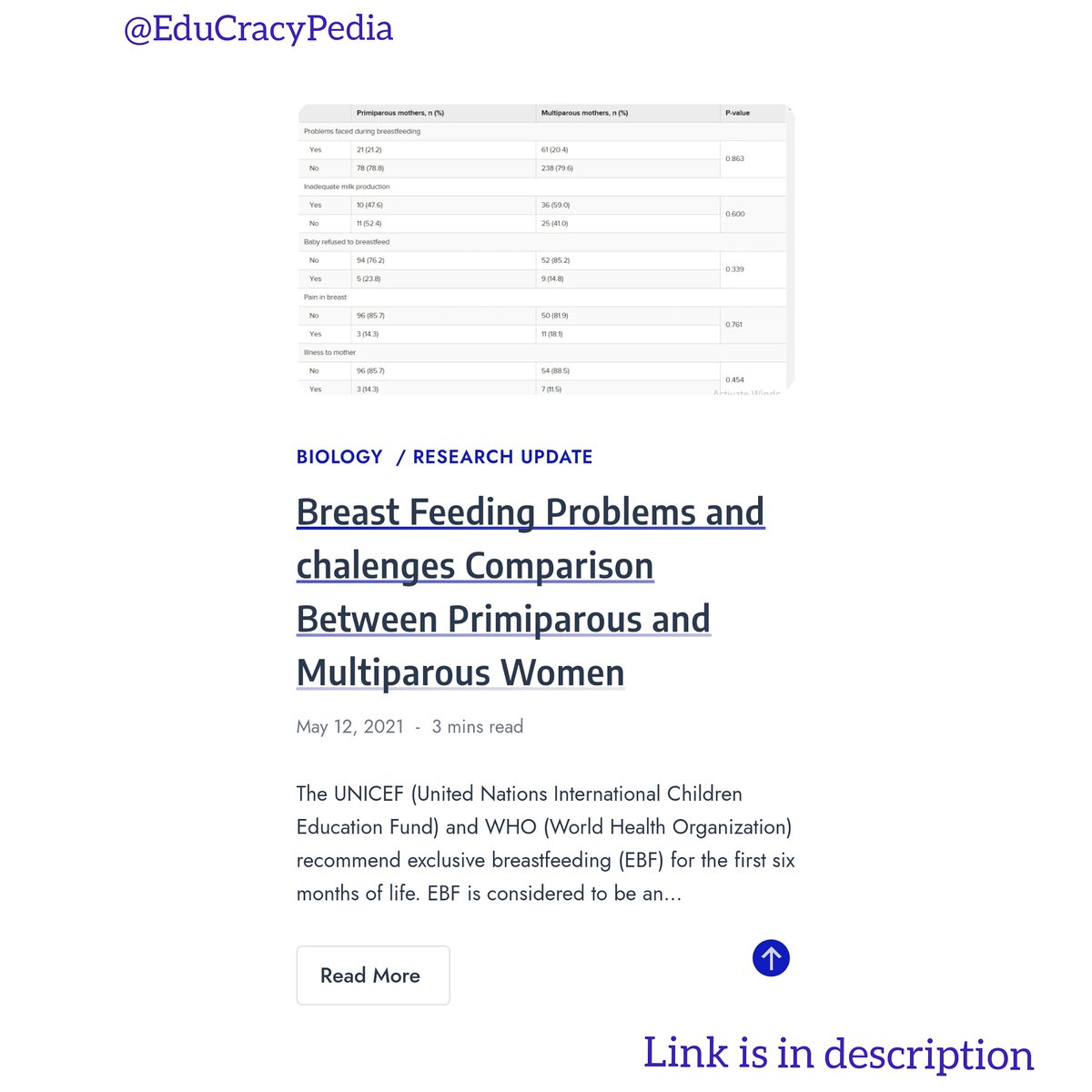 Mayur_Tembhare_'s tweet photo. The UNICEF (United Nations International Children Education Fund) and WHO  recommend exclusive breastfeeding (EBF) for the first six months of life.

@EduCracyPedia

https://t.co/IXXRIRaGTz

#breast #breastfeeding #primiparos  #multiparous @who #ebf @unicef https://t.co/geR4st3FVn