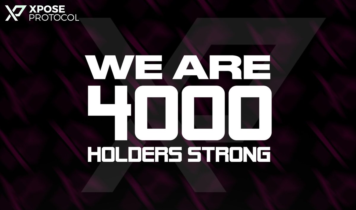 XposeProtocol's tweet photo. Thank you Xpose Family. ❤️🚀

#Xpose #NFT #XposeProtocol https://t.co/DJEpaz8PlD
