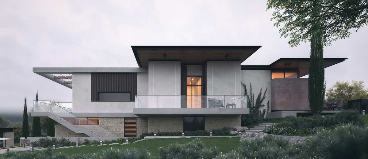 CoronaRenderer's tweet photo. This house on Lake Lisi in Tibilisi, Georgia was shared by Goga Abramia. Created using Cinema 4D, more images at https://t.co/fLxfqeX6fK https://t.co/ddIQuCvq6G