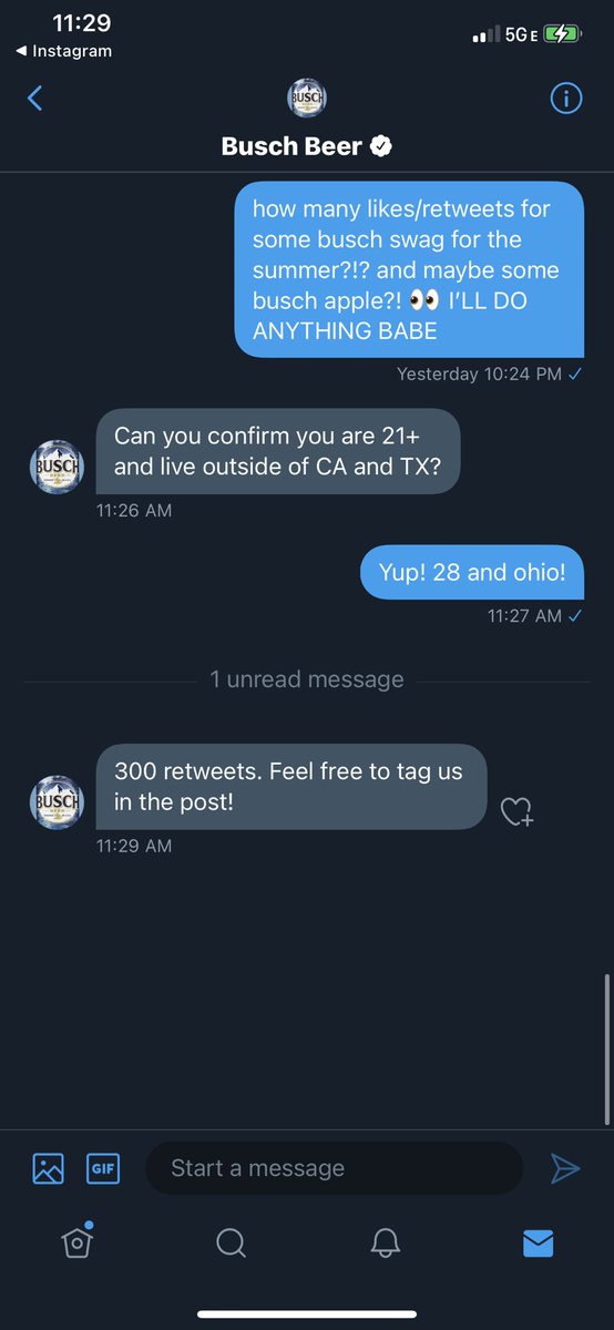 RT TO HELP YA GIRL OUT!!! <a href="/BuschBeer/">Busch Beer</a> <a href="/BuschChronicles/">BuschChronicles</a> trying to have a hot girl summer with busch! 😍🔥💙