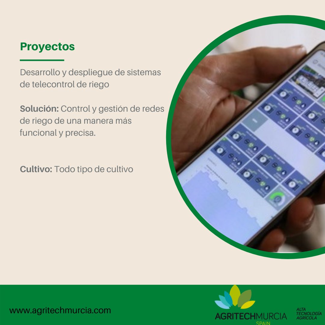 Más de 1.000 agricultores pueden controlar y gestionar sus redes de riego de una manera más funcional y precisa con el sistema de #telecontrol de nuestro socio <a href="/HidrocontaSA/">Hidroconta</a>  instalado en #Marruecos 🇲🇦 
#SolucionesAgritechMurcia
agritechmurcia.com/proyecto/desar…