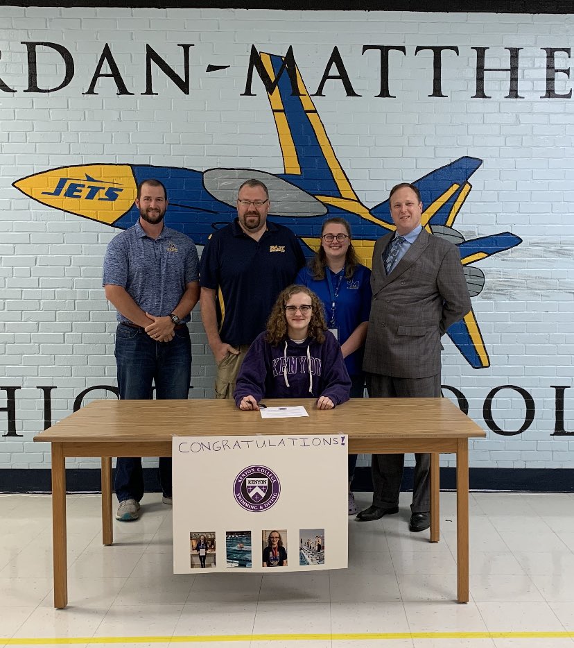 JMHS_Live's tweet image. Congratulations to Jennah Fadely for commiting to Kenyon College to continue her stellar career!

#NextLevelJet