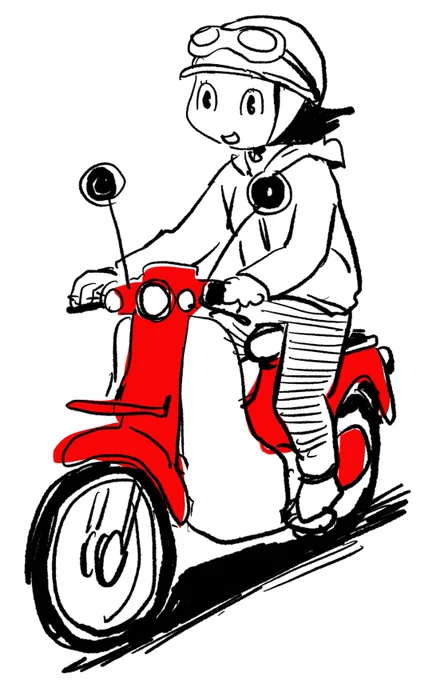 郵便配達が電気バイクになったけど昔の赤いカブってどうなったんだろう。この間蕎麦屋が赤いカブで出前してたけど。
ところであの電気バイクで思い出すのがイギリスの牛乳配達の電気自動車だ。何で知ってるかというとモンティパイソンだ。
スーパーカブのアニメはまだみてません。
#不要不急のラクガキ 