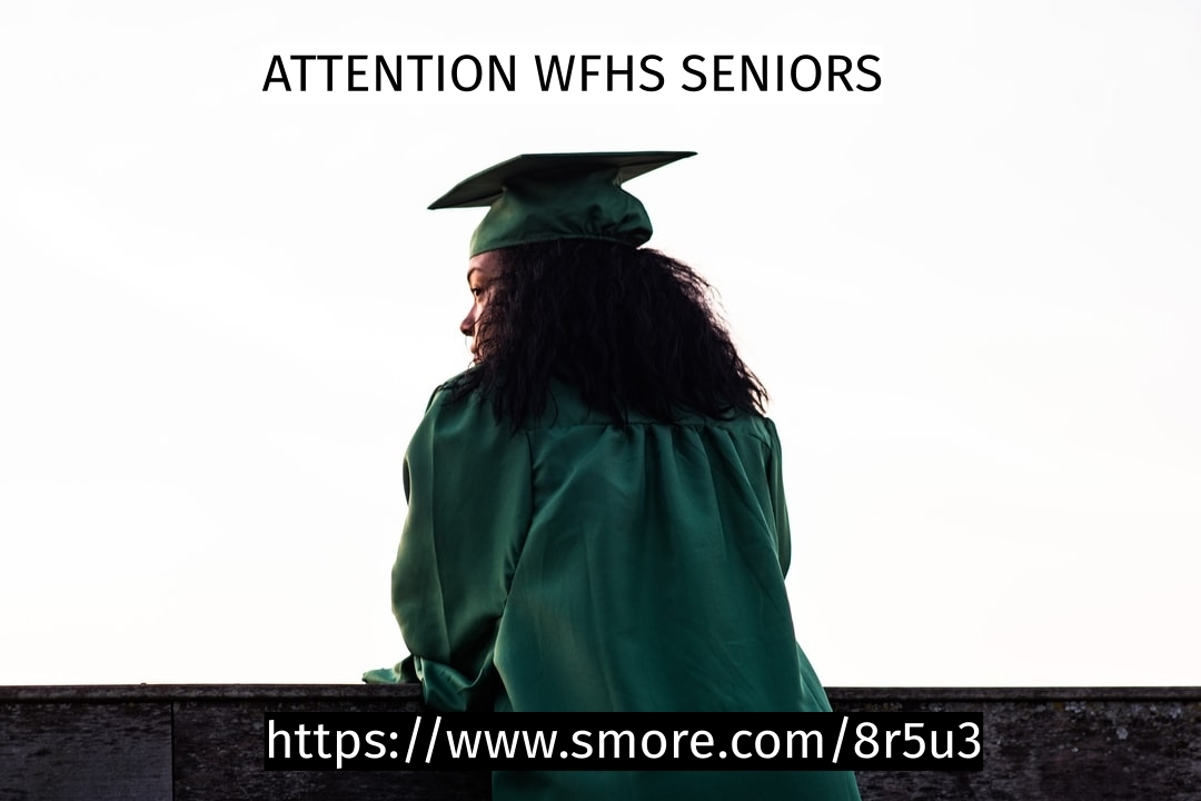 Make sure you check out the new Senior SMORE. It has lots of information about graduation. smore.com/8r5u3