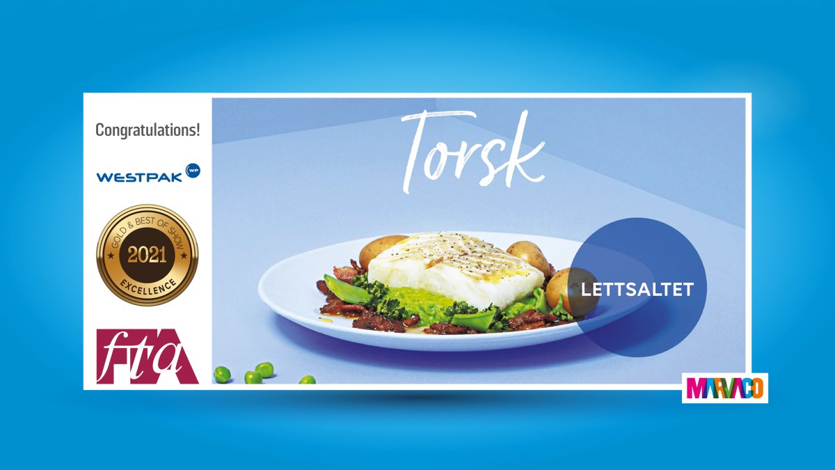 MarvacoLtd's tweet photo. Congrats #Westpak! #Gold and #Best_of_Show @FlexTechAssn Excellency in Flexography Awards for Lerøy Torsk in Mid Web. Jury's comments: “Spectacular highlights with a clean and precise background vignette. A very, very nice print.”
#GreenerPrinting #HiQ_EGP #EGP #ExpandedGamut https://t.co/RMHofeC0H7