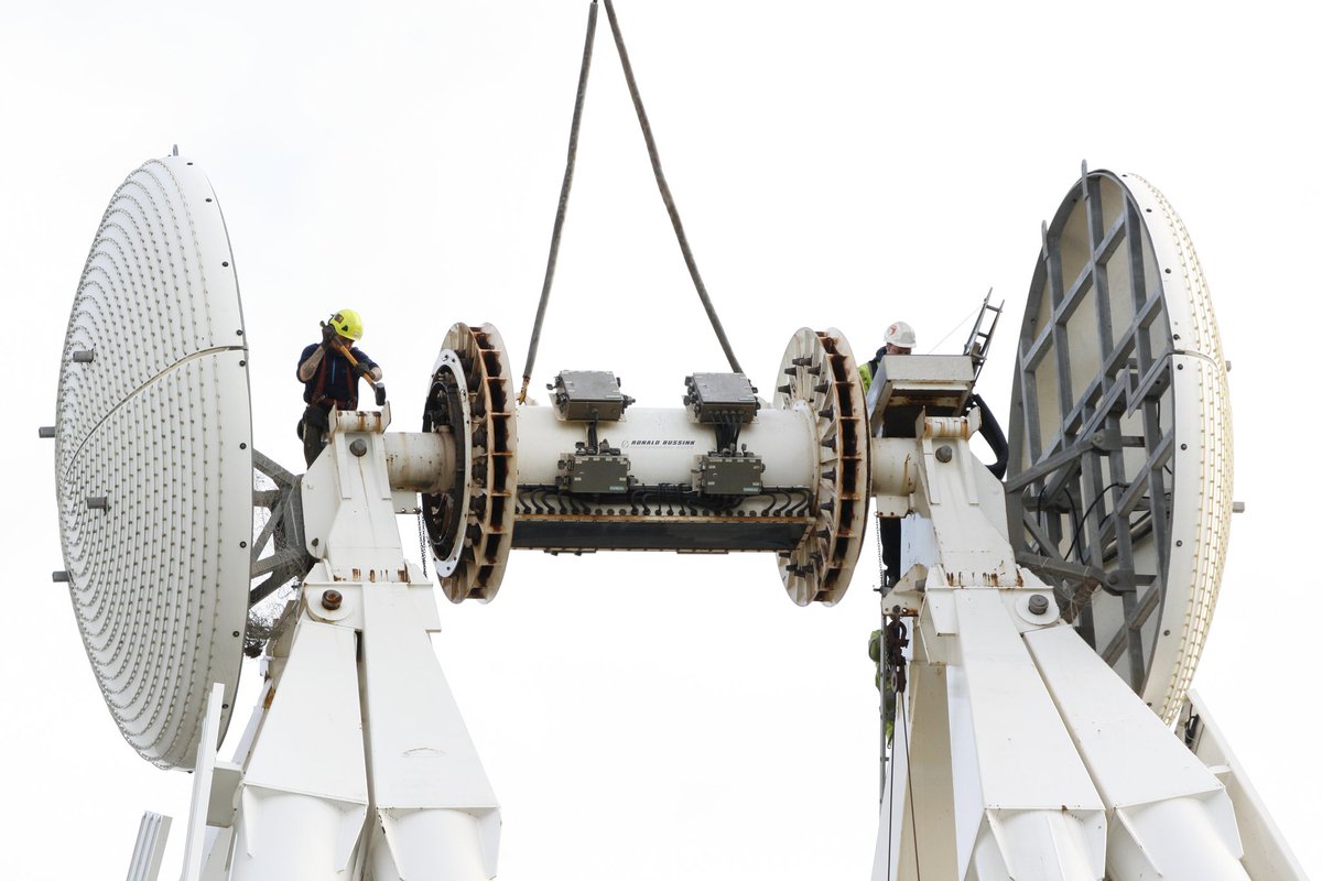 DaveThePapLpool's tweet photo. The Liverpool Wheel after its overhaul will be assembled in the comming days The Bussink R60 will be turning soon. @VisitLiverpool @LiverpoolLiveRD @hiltonliverpool @ActivateDgtl @ExploreLpool #liverpoolwheel #ferriswheel #bussinkR60 #cityview #summer https://t.co/X8SU8epXET