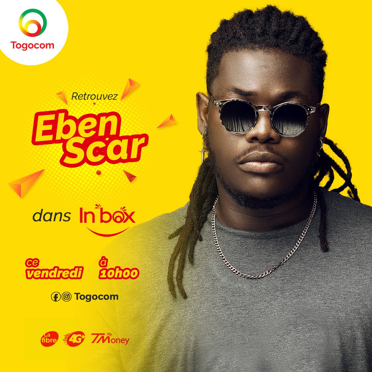 YasTogo's tweet photo. Givans Missowou aka Mister Eben Scar  est un jeune togolais amoureux de l’audiovisuel, féru de la photographie et de la réalisation. Nous irons à sa découverte demain dans « Inbox ». Restez câblés !
#TogocomChangePourVous #InboxTogocom #TMoney #LaFibre #4G #TheScar https://t.co/r4LF7z7YD0
