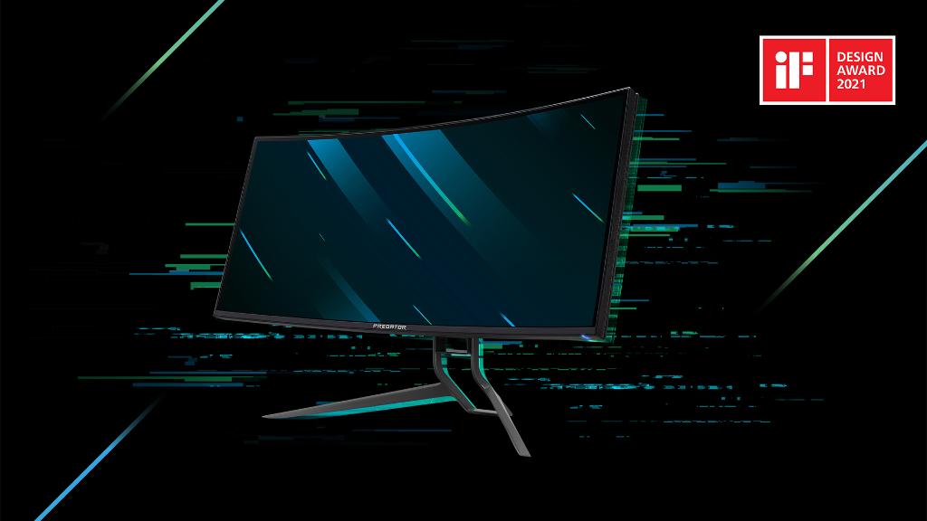 PredatorFrance's tweet photo. Une puissance d'un autre niveau, en petit ou grand format, avec le moniteur gaming #PredatorX34 et le PC portable #Triton300SE, tous les deux récompensés par
@iFDESIGNAWARD. https://t.co/l4QDiNt8hz