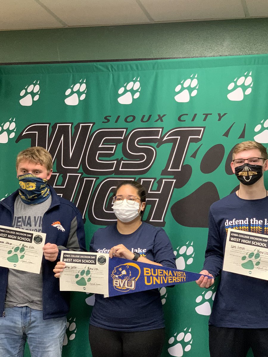 WHCounseling's tweet photo. @BuenaVistaUniv #CollegeSigningDay @WHS_Activities https://t.co/3zfOOFeyuG