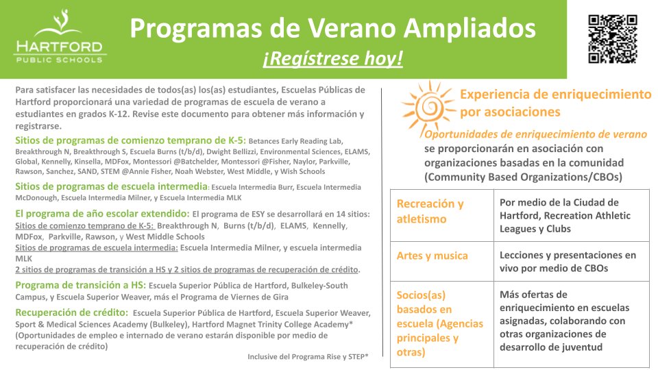 We're offering free, expanded summer programming to students.  Summer Credit Recovery registration deadline is May 14th! For all other programs, register by May 21st! Register online; you’ll need your student’s ID or lunch number to sign up:  REGISTER at bit.ly/3ocX4AF