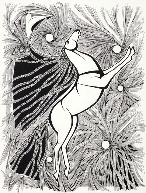 thetolerantweft's tweet photo. Palestinian liberation art by Abdelrahman Al-Muzayen, b. 1943 https://t.co/NNjH5zv45i