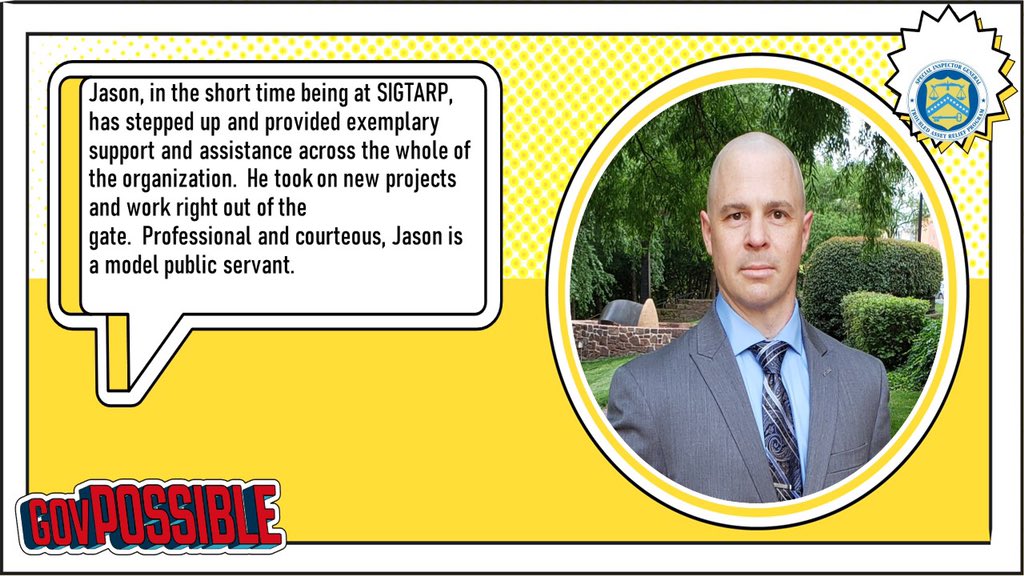 Making the work day#GovPossible! Thanks for your service Jason. #PublicService #psrw