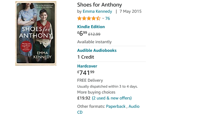 SurRealAHarwood's tweet photo. @LegoWith Saw this Hardcover bargain on Amazon (free delivery too!). Is it worth an investment? Some of these authors must be as rich as Croesus. #ExpensiveShoes https://t.co/PjuRxgHiMv