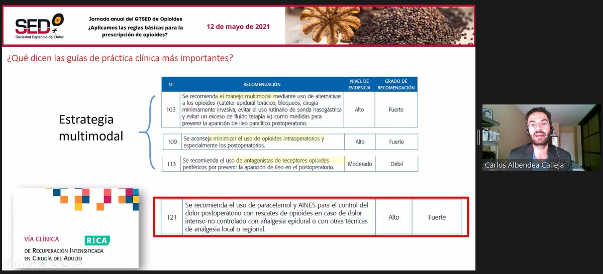 📝¡Nuevas vías clínicas #RICA! Por Dr Albendea en #OpioidesGTSED2021 <a href="/Sedolor/">Sociedad Española del Dolor</a> <a href="/SEDJovenes/">SED Jóvenes</a>