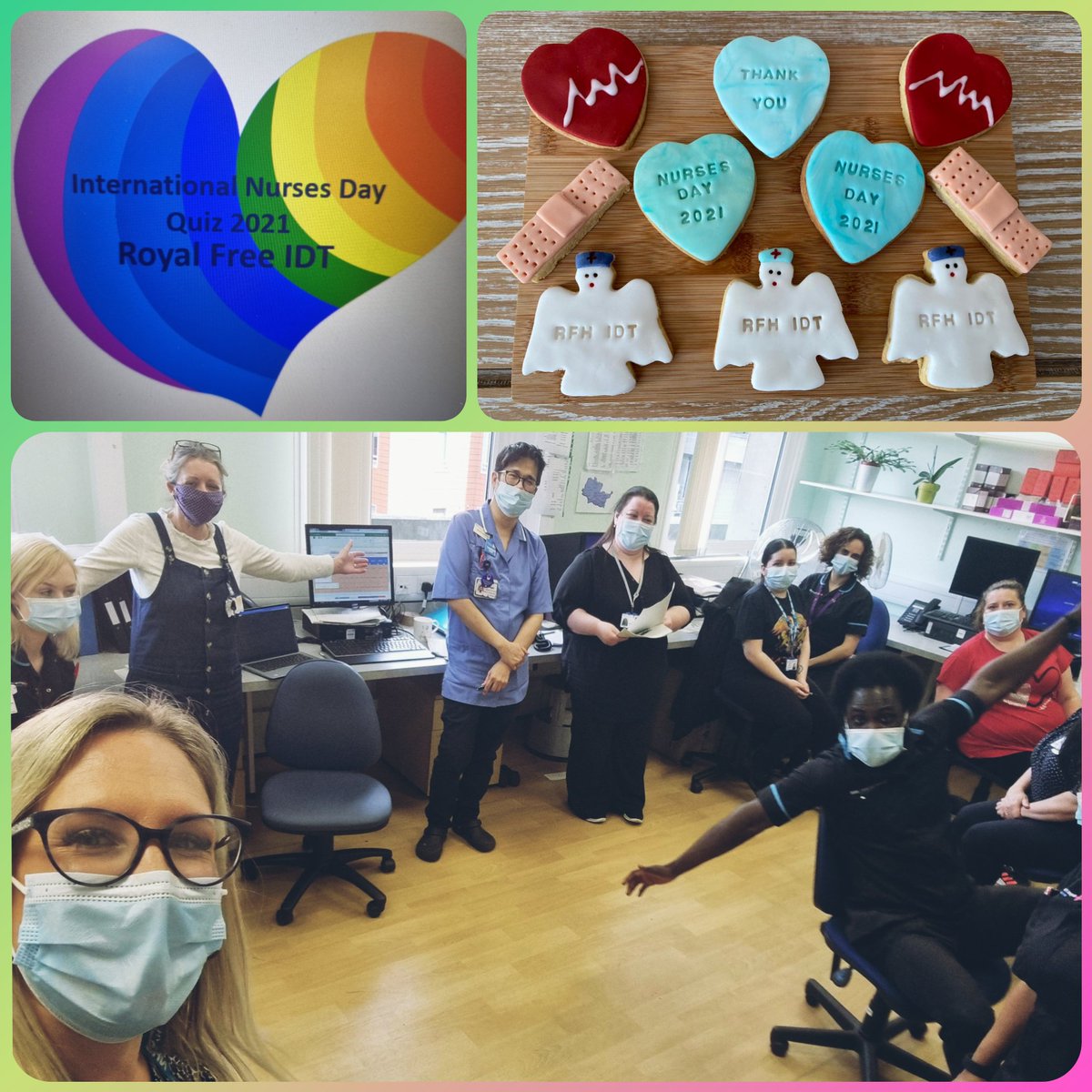 I absolutely love being part of this team, we celebrated international nurses day together and thanked our amazing team for their continued efforts 💙 #RFHIDT #thankyou #amazing #wearetheNHS #personalisedtreats #celebrations #IND2021 <a href="/cahillmountain/">Caroline Cahill</a> <a href="/RoyalFreeNHS/">Royal Free London</a> <a href="/CNWLNHS/">CNWL NHS FT</a>
