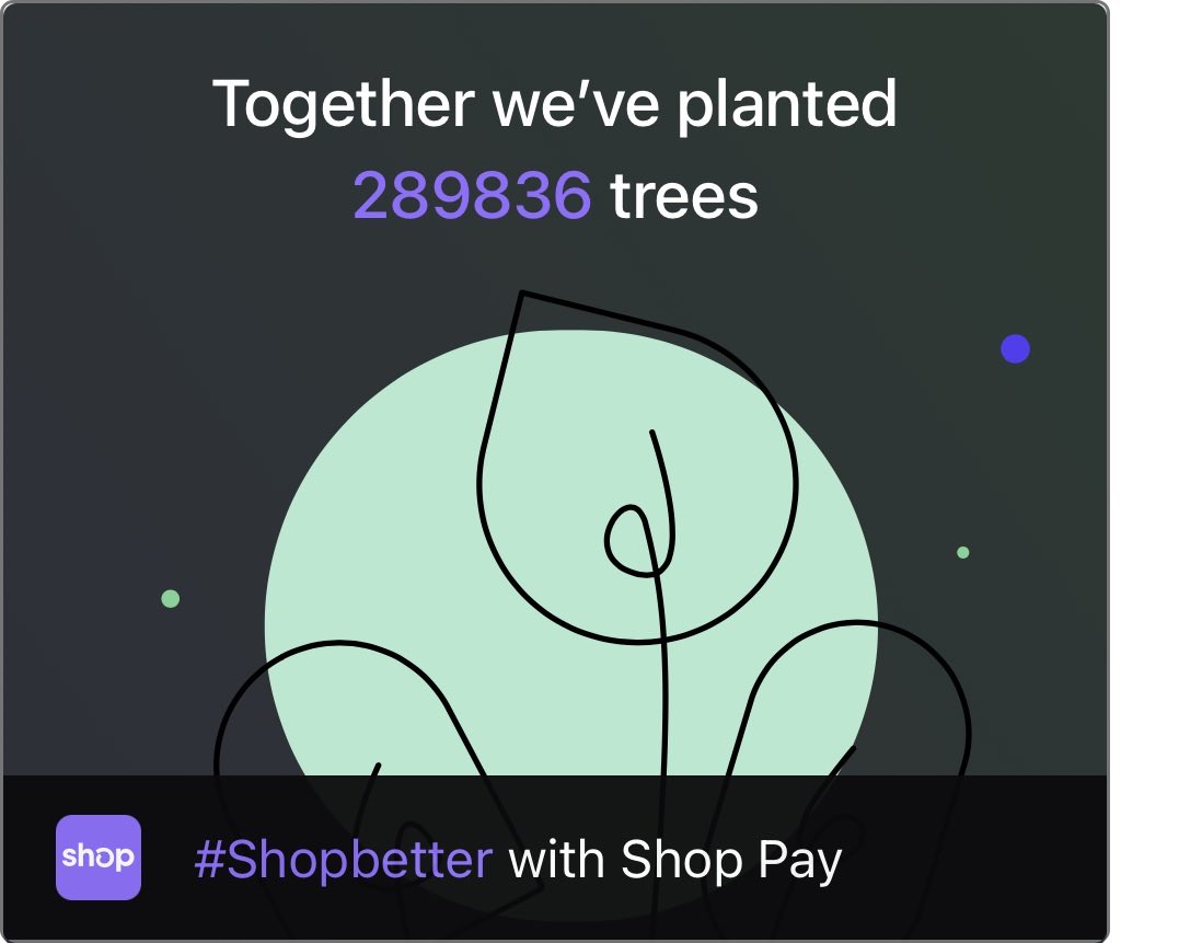 prettyvibebratz's tweet photo. #Shopbetter
Protect trees with your purchase. Offset delivery emissions with @shop.
https://t.co/czoUD582Rm https://t.co/kWHthI9mYR