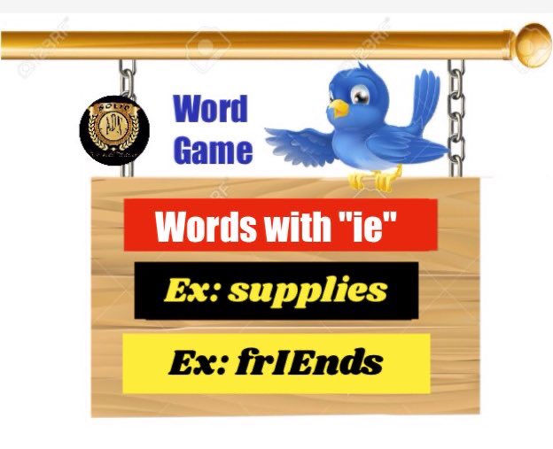 Give as many words that has  “IE” in it. Start,middle or end of a word. One reply per tweet and please include our OHT 
#ADN304thWeeksary

Examples: Friends, Quiet

Have fun, ADN 

<a href="/SolidADNTRENDS/">SolidADNTrends-Team</a> <a href="/SAT_TLReport/">SAT_TLReport</a> 
<a href="/hotxander01/">-xanrel™</a> <a href="/glenguce/">Glen❤SG Uniteam💚</a> <a href="/Barbarapunzala1/">Barbara punzalan</a> <a href="/BuffordIanah/">ᎡᎬᎠ ♥️ ᏴᏌFF</a> <a href="/irmaroxas3/">HAPPY LIFE😂HAPPY HEART💞</a>