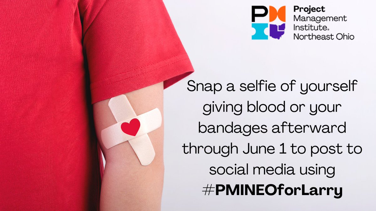 To honor the legacy of longtime member Larry Martis, who passed away recently, his family asked that #PMI members consider donating blood to honor his memory. cstu.io/41ccef

Thank you for honoring Larry's memory by donating the gift of life!
#ClePMO #RedCross #Donate