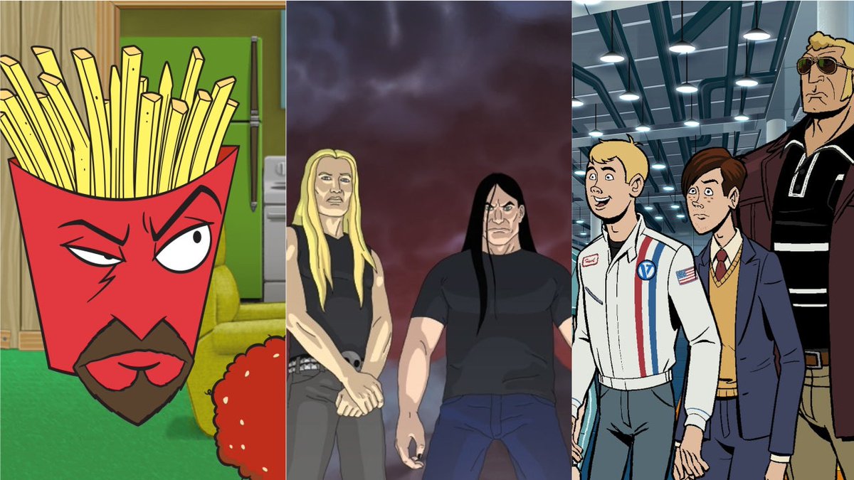 IGN's tweet photo. Adult Swim has announced Aqua Teen Hunger Force, Metalocalypse, and Venture Bros. movies. https://t.co/boh8SB8HwO https://t.co/6QwM0XHQcK