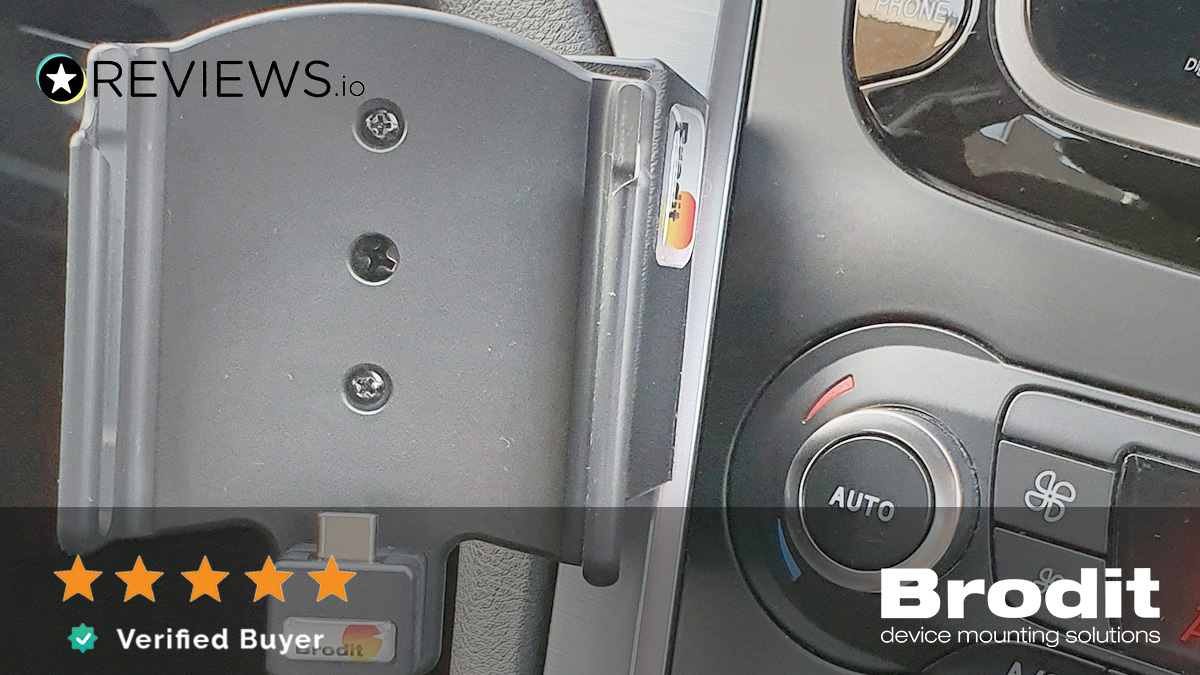 BroditUK's tweet image. I was doubtful about getting a holder without permanent fixings; However, I bought the #Brodit #ProClip &amp;amp; active holder. I&apos;m impressed; it&apos;s solid and works precisely as it should, fitting time is less than 5 mins, I would rebuy one! - ⭐⭐⭐⭐⭐
👉 brodit.co.uk