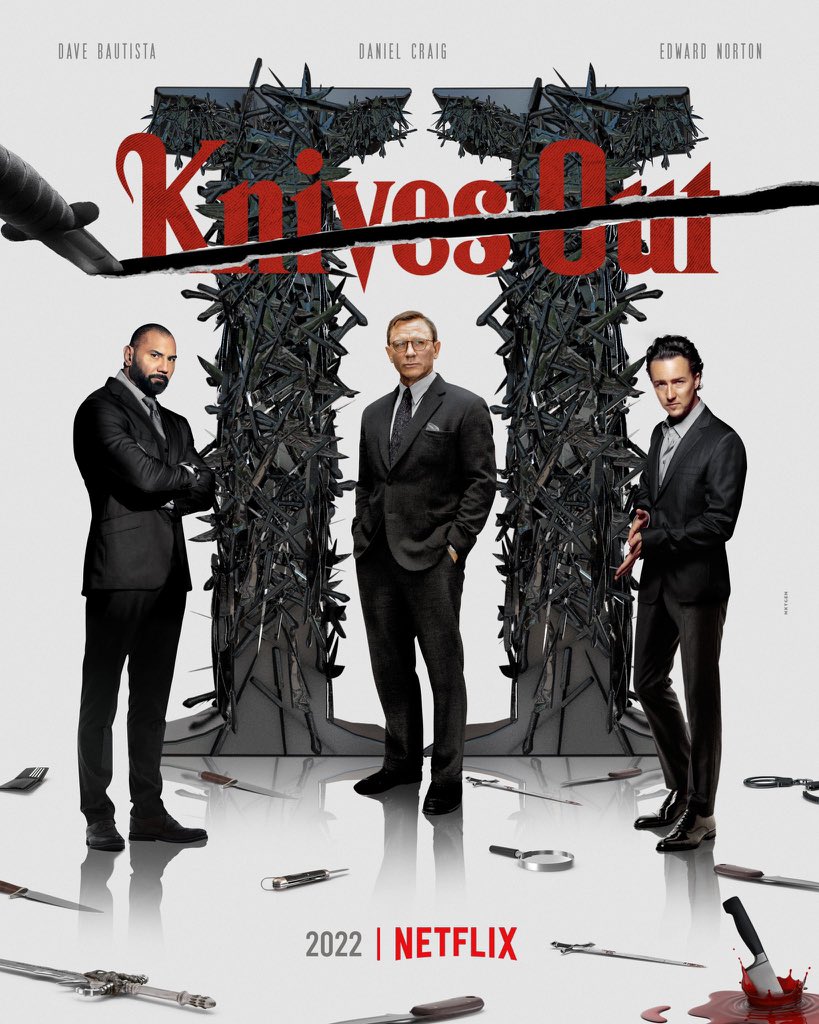 Daniel Craig 🔥 Dave Bautista 🔥 Edward Norton 🔥 #KnivesOut2 Premieres 2022 | Netflix