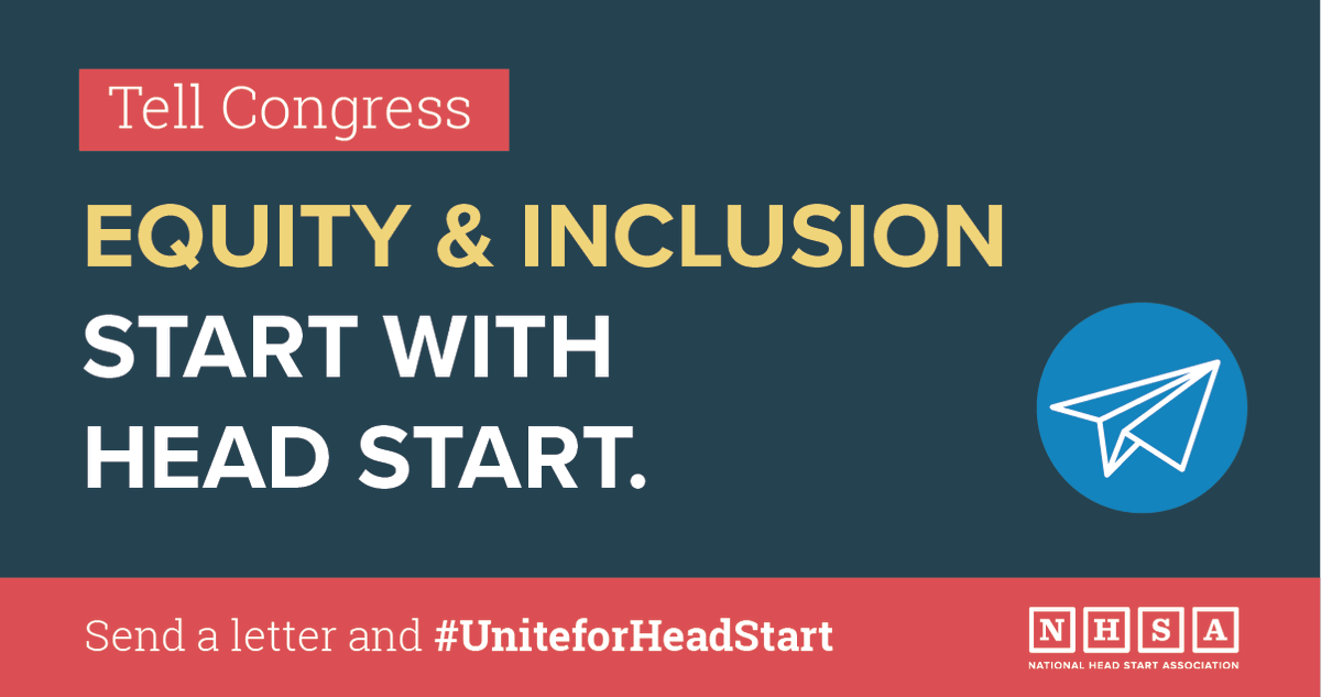 Head Start needs you! The country’s most vulnerable children may be left out of new #ECE expansions without steadfast advocates. Let Congress know Head Start must be at the forefront of all conversations involving child care and early learning. nhsa.org/unite