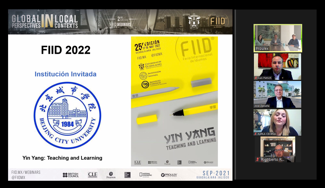 SAU_UASinaloa's tweet photo. En sesión informativa de la próxima Feria Internacional de Idiomas virtual FIID 2021, organizada por UDG a través de PROULEX, institución invitada Beijing City University BCU

Más oportunidades de capacitación y desarrollo para docentes de idiomas de la UAS #PIEFAD https://t.co/5X4ixH8qnx