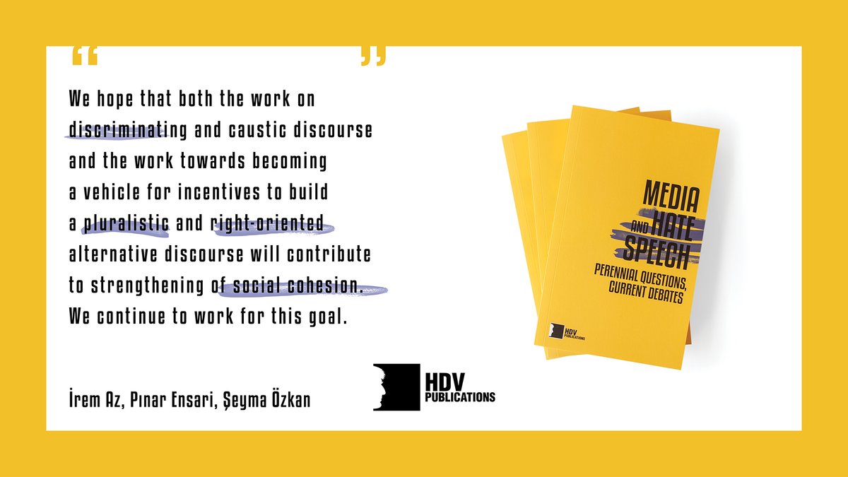 HrantDinkFnd's tweet image. Our former team members @neitheranorz, Pınar Ensari, Şeyma Özkan shared our media monitoring activities &amp;amp; analyzed data collected through the activities in the last ten years in the Media and Hate Speech-Perennial Questions, Current Debates book.
#ForANewDiscourse #NoToHateSpeech