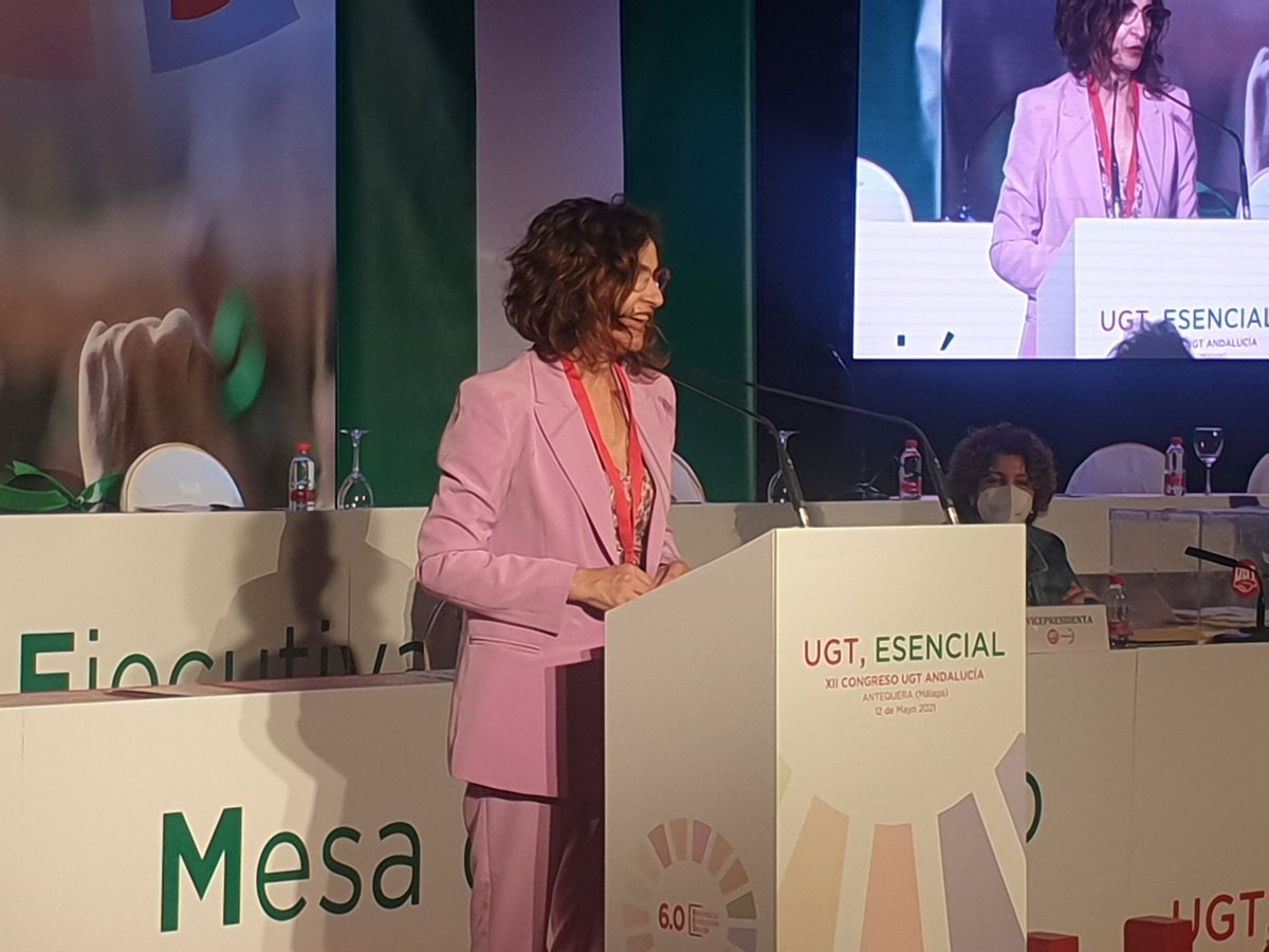 UGT_Andalucia's tweet photo. 🗣 @Haciendagob : Es un honor estar en este congreso porque la labor de UGT es encomiable  en la defensa de la clase trabajadora #UGTEsencial https://t.co/nBX7TpchAz