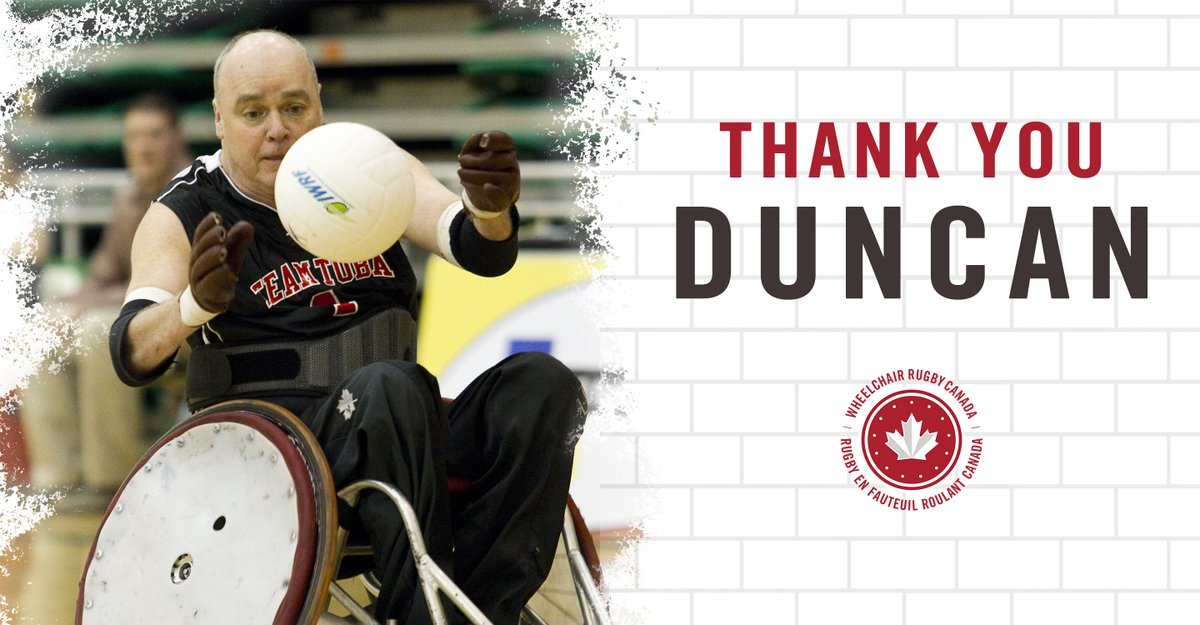 Duncan Campbell, the 🇨🇦 "Quadfather", will be retiring from Wheelchair Rugby Canada at the end of May.

EN: bit.ly/3eESVSV
FR: bit.ly/3o9dvy2

Join us in saying #thankyou to Duncan for his incredible dedication &amp; commitment to the development of ♿️🏐 since 1976.