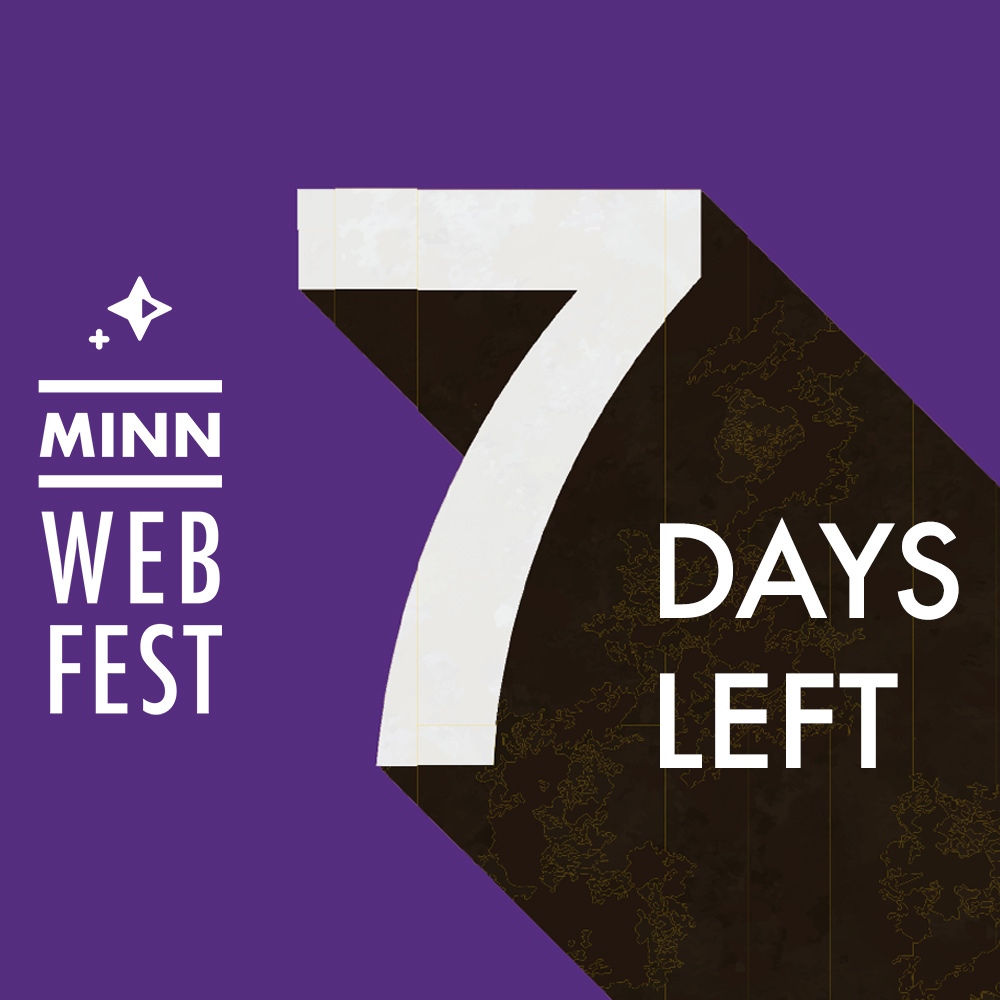 MNWebFest's tweet image. Just 7 days left before our final deadline on May 19th! Be sure to submit today before it&apos;s too late! Submissions are quick and easy via @FilmFreeway!

filmfreeway.com/MNWebFest

#MNWebFest #MNWebFest2021