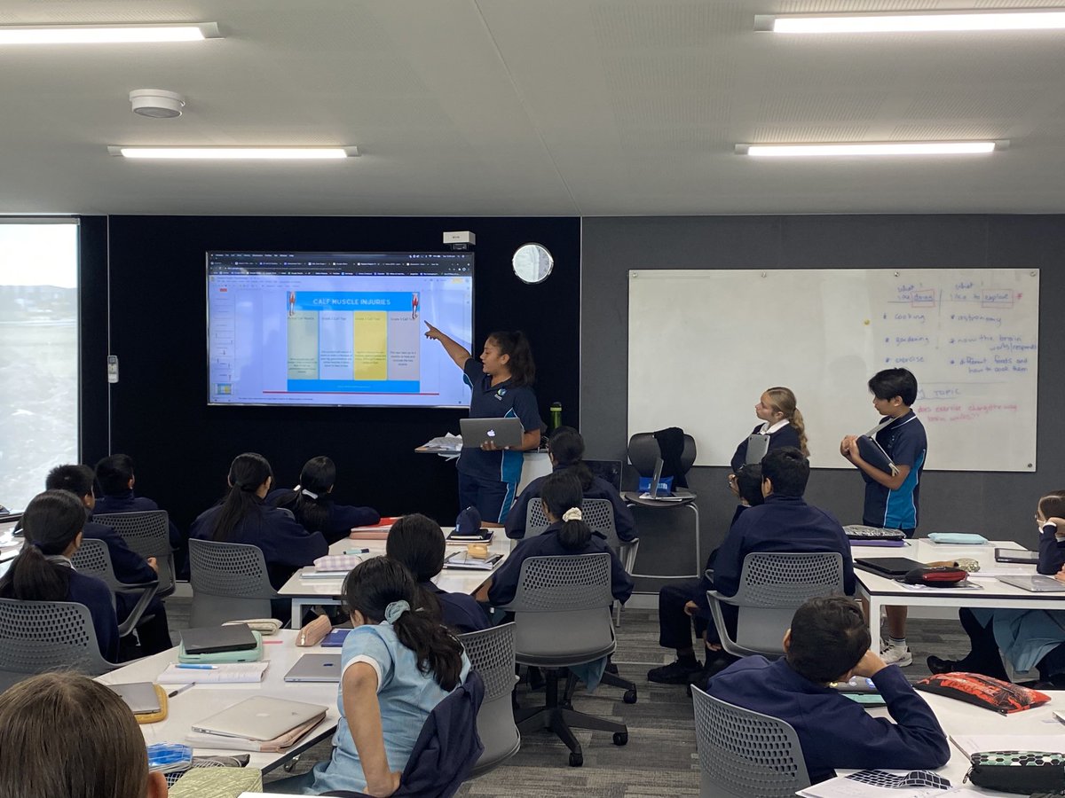 It’s amazing to watch the positive impact of students teaching students. Here Year 8 students share their learnings of their Passion Project with an engaged group of Year 7 students. #stlukesnextgen