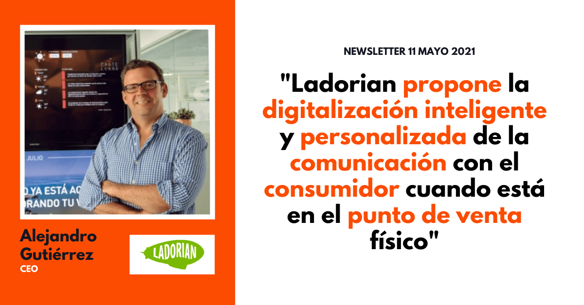 La <a href="/asociacionAER/">Asociación Española del Retail AER</a> entrevista a nuestro CEO Alejandro Gutiérrez-Bolívar  para hablar de la propuesta de digitalización que Ladorian recomienda para el sector del retail. ¡Esperemos que os guste!

#innovación #startup #TransformaciónDigital #retail
asociacion-retail.com/entrevistando-…