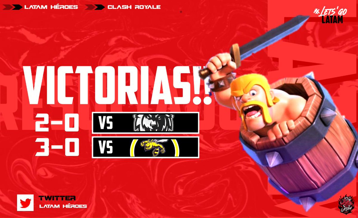 heroes_latam's tweet photo. #VICTORIA!! X2

🏆 @Legions_GG
🆚 @SLGaming___
🗣️ @Kguitas1
👤 @Juan729_CR [4-0]🥇

🏆 @JJCup_
🆚 #ColmenaMx
🗣️ @15lDiego
👤 @Marco839687974[2-0]🥇
👤 @Vle5106[2-0]🥇

Players:
👤@SMLeon18 🔥
👤@josefig2003 🔥
👤@AdriVO123 🔥
👤@Alejandro5osa 🔥
👤@OvedCR03 🔥

#LetsgoLatam 🔥 https://t.co/IUS0yVzC33