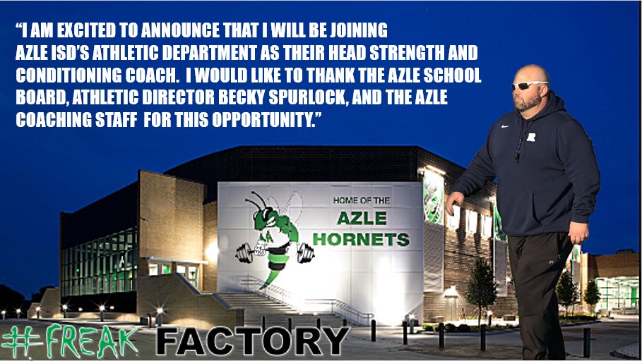 MonteSparkman's tweet photo. Thank you @Richlandhigh for the past 8 years!  Thank you to all my athletes, you will be missed! Azle Nation, I can’t wait to get to work! @azleathletics @azleisd https://t.co/7biJbEYz5U