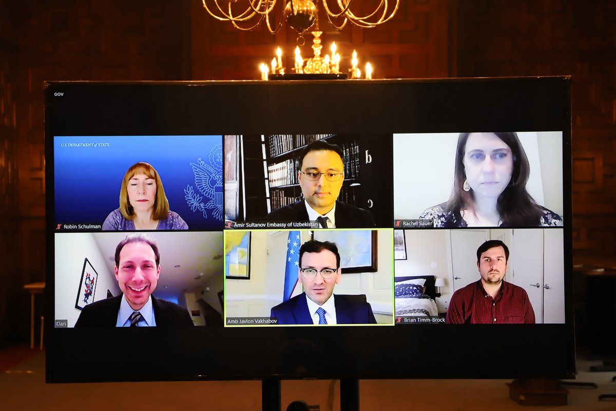 JavlonVakhabov's tweet image. Yesterday on the eve of #IRF Report&apos;20 release I had a virtual meeting w/ Daniel Nadel, Head @StateIRF, to update on the developments regarding the draft Law on #FreedomofConscience that is currently under review in🇺🇿Parliament. It is high time to get this 23 yrs old Law revised.