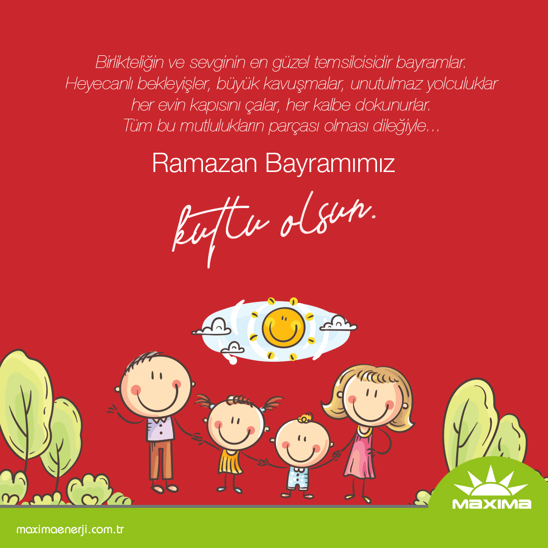 Şeker tadında bir Ramazan Bayramı geçirmenizi diler, her şeyin gönlünüzce olmasını temenni ederiz iyi bayramlar…