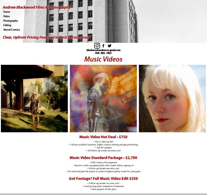 ABFilmsPhoto's tweet image. Website updated! Better layout, simple navigation. Check it out! Site in bio! Doing business videos, music videos... andrewblackwoodfilms.com 
#videography #photography #musicvideoproduction #film #headshots #businessportraits #advertising #marketing #photographylovers