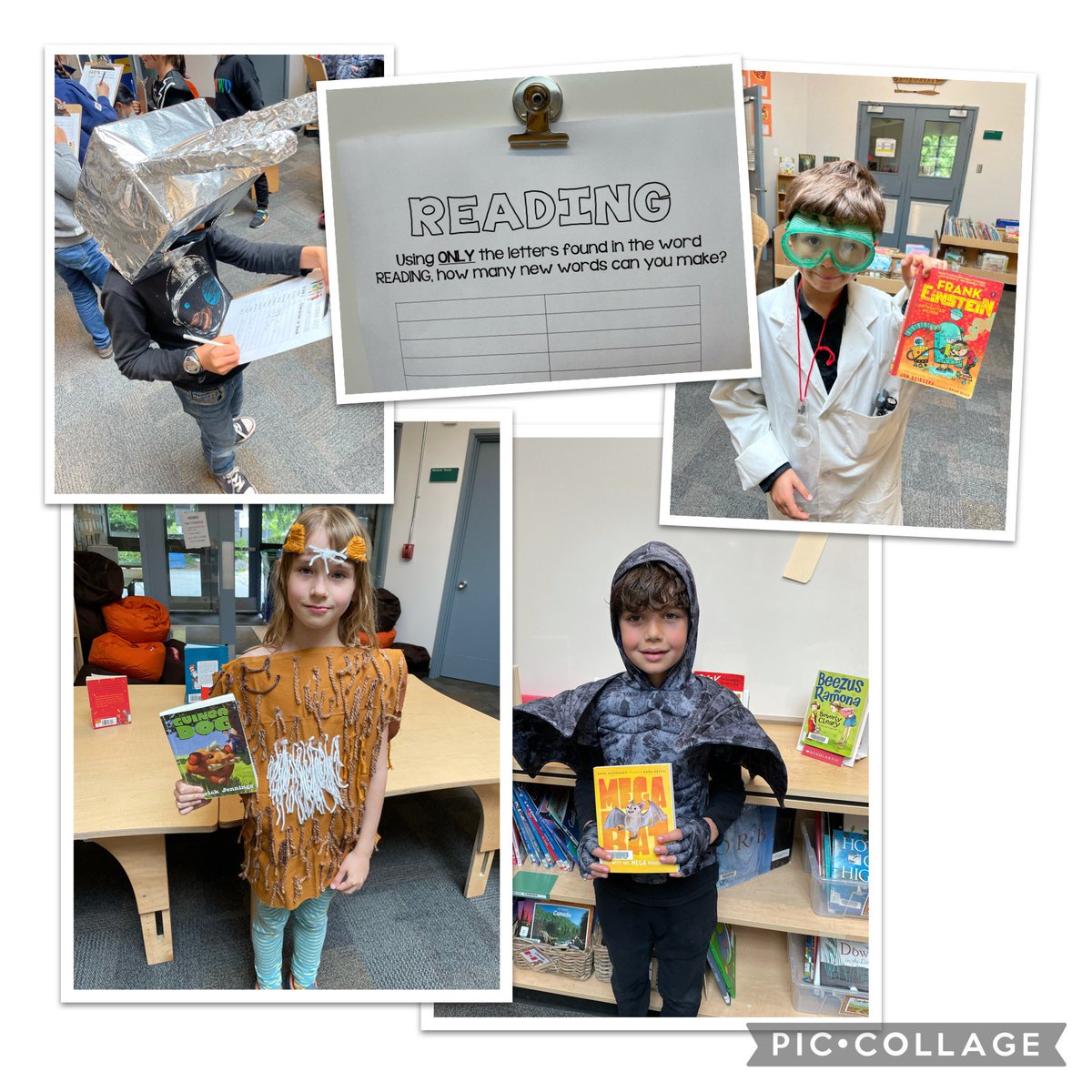 When the whole class finishes their reading passports, you have to celebrate with a book party! From “guess my costume” to word tasks, to scavenger hunts to movies inspired by books, our Grade 3s had a great afternoon! #ReadingIsExciting #bookprizes