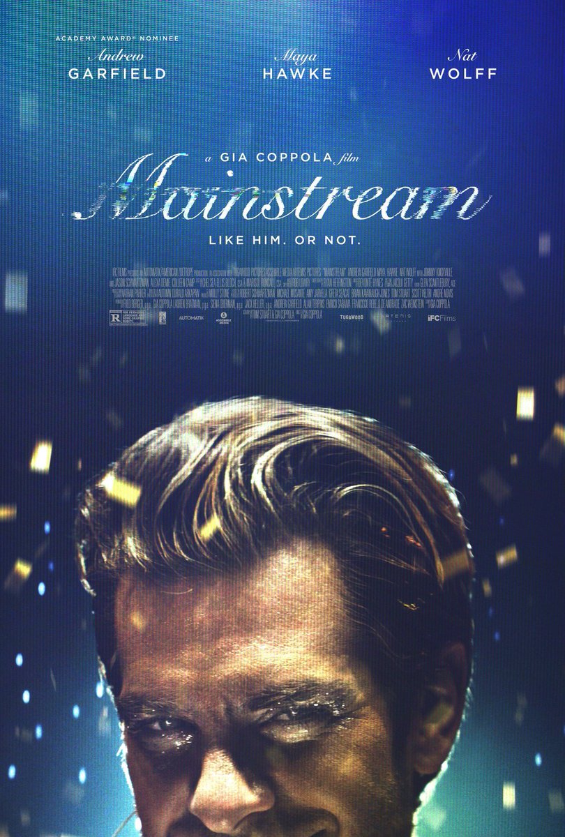 The_Ent_Factor's tweet photo. Trailer, images and posters for the dramedy MAINSTREAM starring Andrew Garfield, Maya Hawke and Nat Wolff

https://t.co/NSAzgOit4P

#mainstream #mainstreammovie #andrewgarfield #mayahawke #natwolff #indiefilm #giacoppola #comedy @IFCFilms https://t.co/bJBUGoiXgp