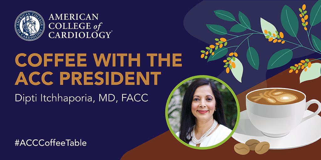 Biljana Parapid, MD, PhD, FESC (@biljana_parapid) on Twitter photo Hey, #CardioTwitter #ACCWIC & #ACCFIT, don’t miss our #MadamePresident <a href="/ditchhaporia/">Dipti Itchhaporia, M.D., MACC , FAHA, FESC</a> & #HeForShe 🏆s <a href="/HeartBobH/">Robert Harrington</a> & <a href="/hmkyale/">Harlan Krumholz</a> over ☕️ 4 inaugural #ACCCoffeeTable :
June 5️⃣
7am 🌁
10am 🗽
3pm 🇬🇧🇵🇹
4pm 🇪🇸🇮🇹🇷🇸🇫🇷🇪🇬
5pm 🇷🇴🇬🇷🇨🇾🇹🇷🇸🇦
<a href="/mirvatalasnag/">MIЯVΛƬ #IC ༄ 。°</a> <a href="/Hragy/">Hany Ragy</a> <a href="/avolgman/">AnnabelleVolgman MD</a> <a href="/pabeda1/">Sergio Kaiser MD, PhD, FACC, FESC 🇧🇷🇮🇱🇷🇴🇺🇦</a> <a href="/iamritu/">Ritu Thamman MD</a> Hey, #CardioTwitter #ACCWIC & #ACCFIT, don’t miss our #MadamePresident <a href="/ditchhaporia/">Dipti Itchhaporia, M.D., MACC , FAHA, FESC</a> & #HeForShe 🏆s <a href="/HeartBobH/">Robert Harrington</a> & <a href="/hmkyale/">Harlan Krumholz</a> over ☕️ 4 inaugural #ACCCoffeeTable :
June 5️⃣
7am 🌁
10am 🗽
3pm 🇬🇧🇵🇹
4pm 🇪🇸🇮🇹🇷🇸🇫🇷🇪🇬
5pm 🇷🇴🇬🇷🇨🇾🇹🇷🇸🇦
<a href="/mirvatalasnag/">MIЯVΛƬ #IC ༄ 。°</a> <a href="/Hragy/">Hany Ragy</a> <a href="/avolgman/">AnnabelleVolgman MD</a> <a href="/pabeda1/">Sergio Kaiser MD, PhD, FACC, FESC 🇧🇷🇮🇱🇷🇴🇺🇦</a> <a href="/iamritu/">Ritu Thamman MD</a>