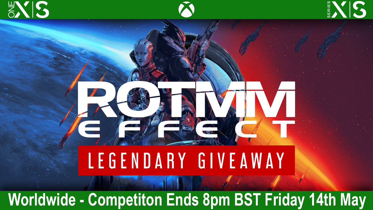 Rotmm's tweet image. This is a #Giveaway for #MassEffectLegendaryEdition on #XboxOne #XboxSeriesX/S

Worldwide #Competition - Follow &amp;amp; Retweet to Enter

Digital Code that I will send via a #Xbox Live Message so MUST have a valid Xbox Gamertag

Ends Friday 14th May 8pm BST

*Rules &amp;amp; Info below